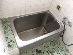 ハウスクリア岡山 ステンレス浴槽塗り替え