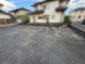 ハウスクリア岡山 駐車場 白線引き直し