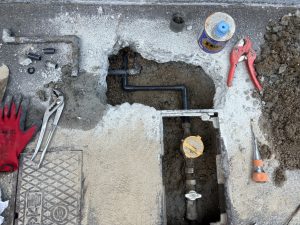 ハウスクリア岡山 水道管水漏れ修理